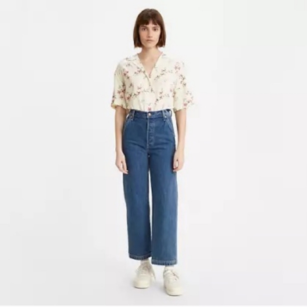 Levi's Ribcage Straight Ankle Utility Jeans, Size 30